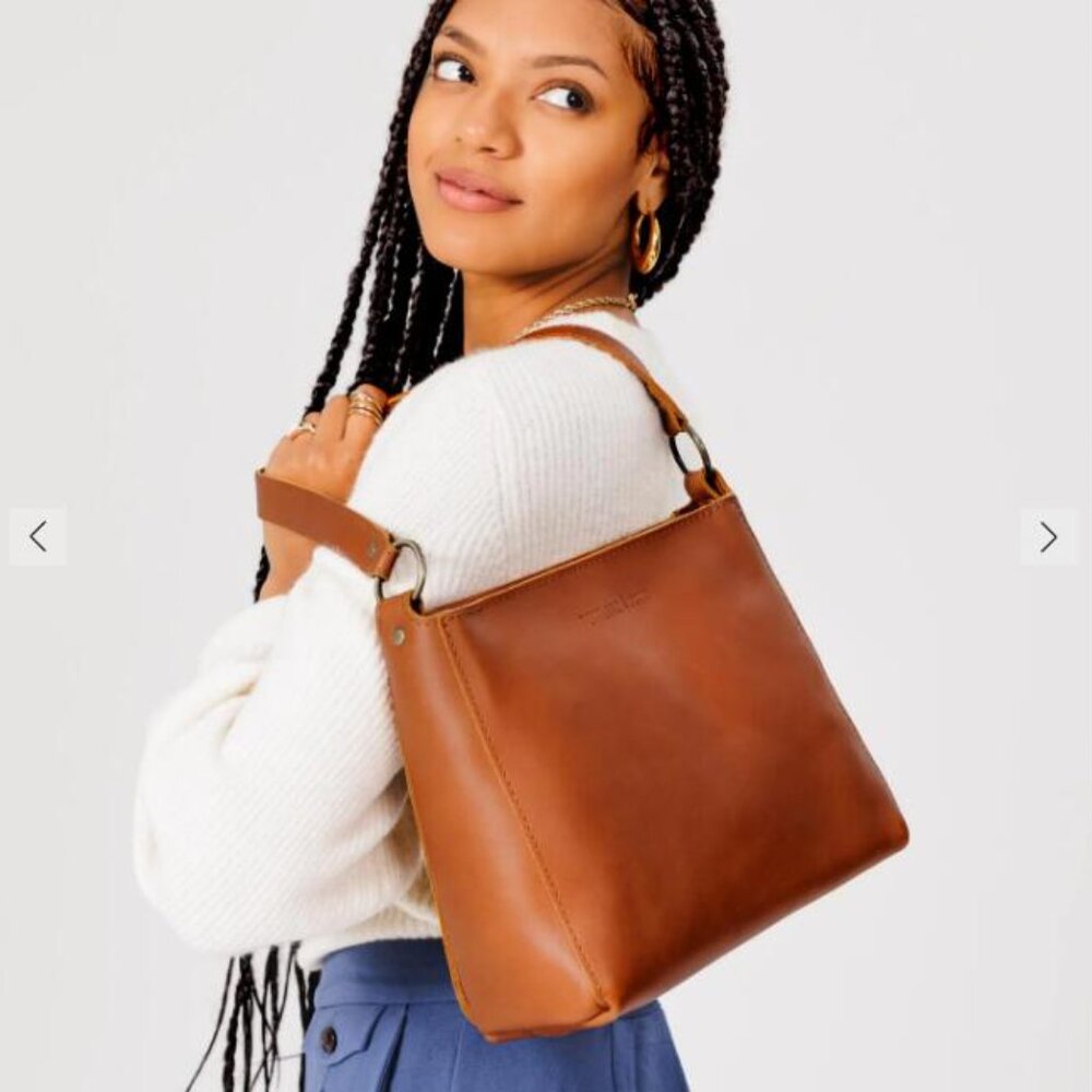 Portland Leather Goods Triangle Bag in Honey
